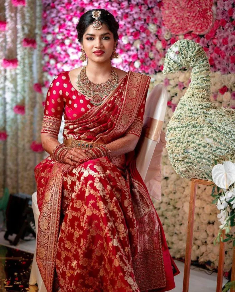 Banarasi Silk Saree with Blouse Piece