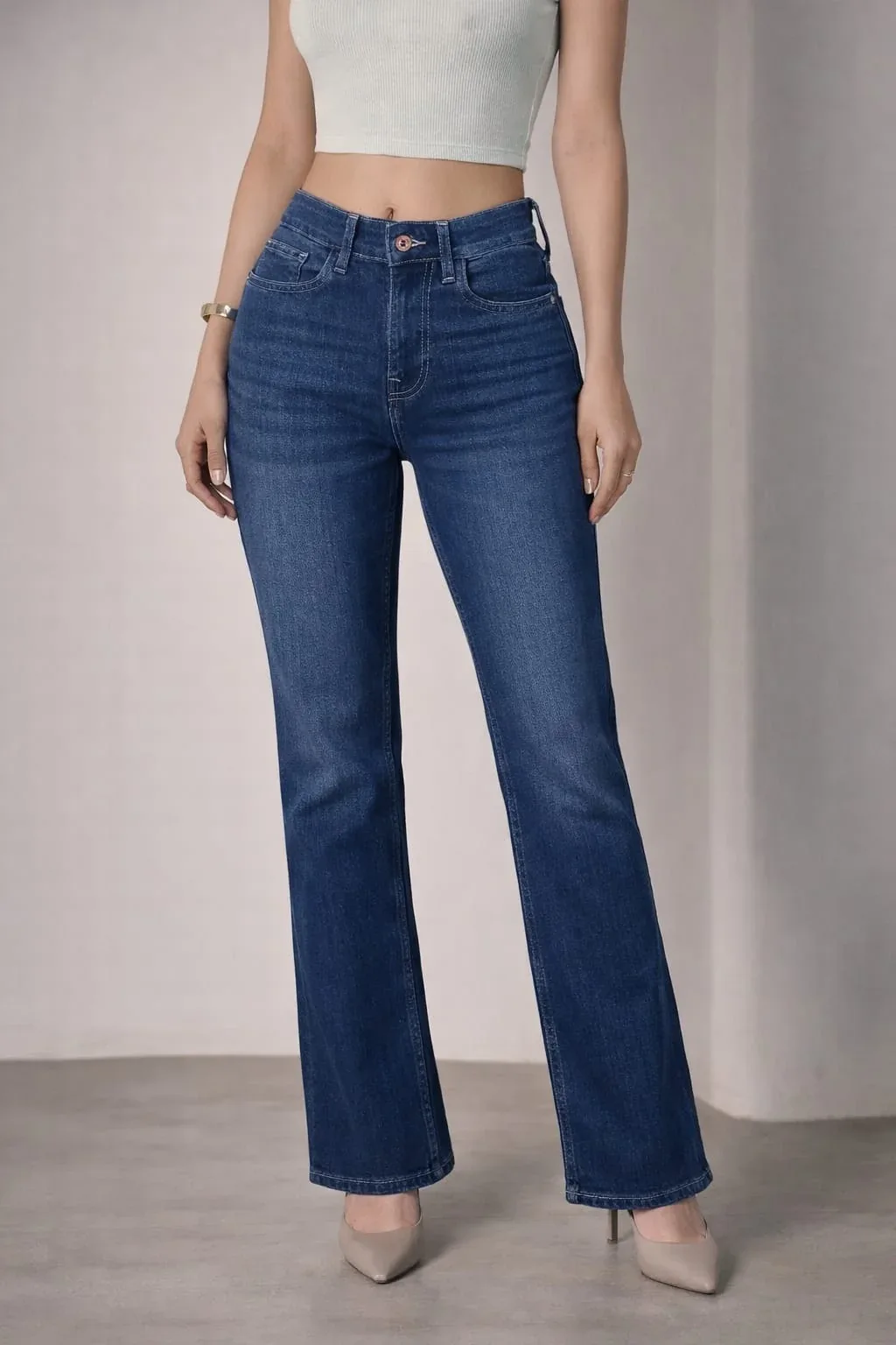Women's High-Waist Denim Jeans