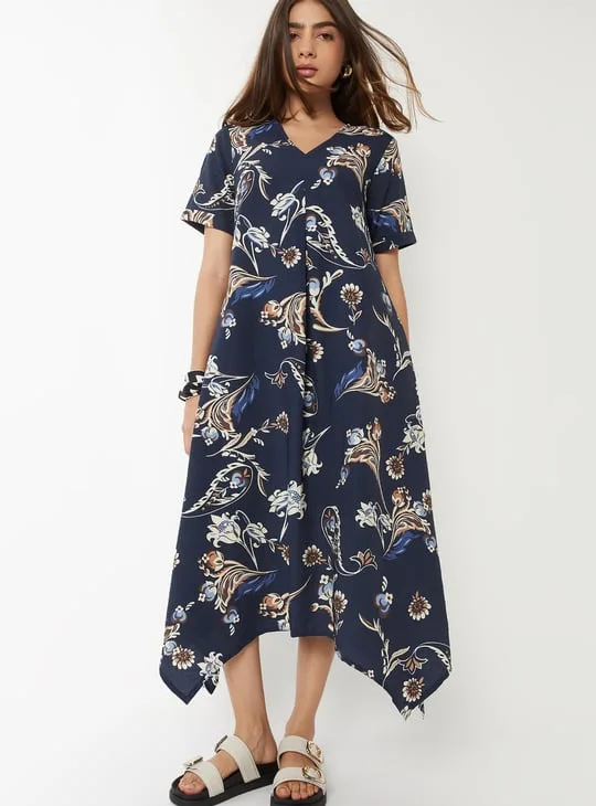Women's Floral A-Line Dress